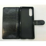 Book Flip Case with Strap For Sony Xperia 10 II XQ-AU51 Slim Fit Look